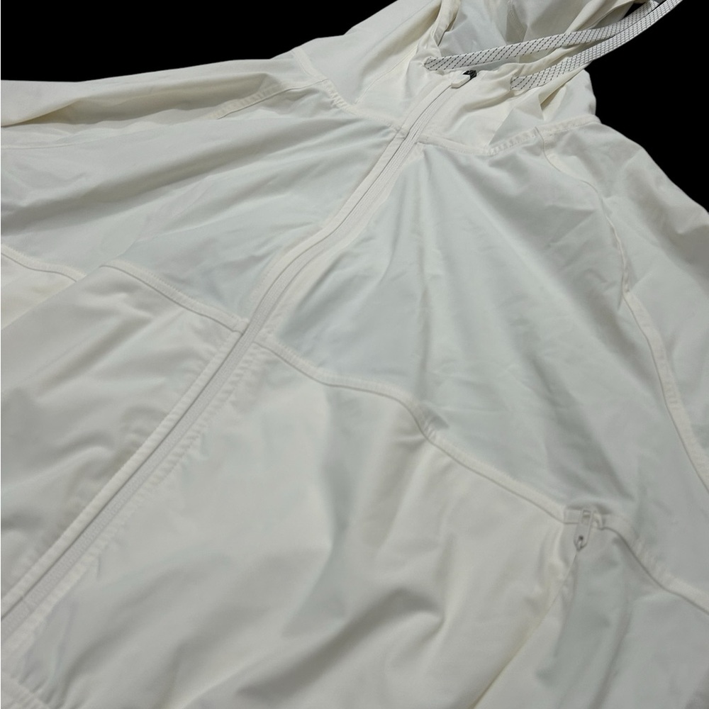 White Lightweight Windbreaker Jacket - image 3